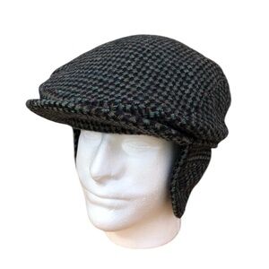 Minnesota Hats Usa Made Wool Tweed Thermal Insulation Ear flaps Hat VTG Large